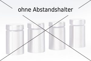 ohne Abstandhalter